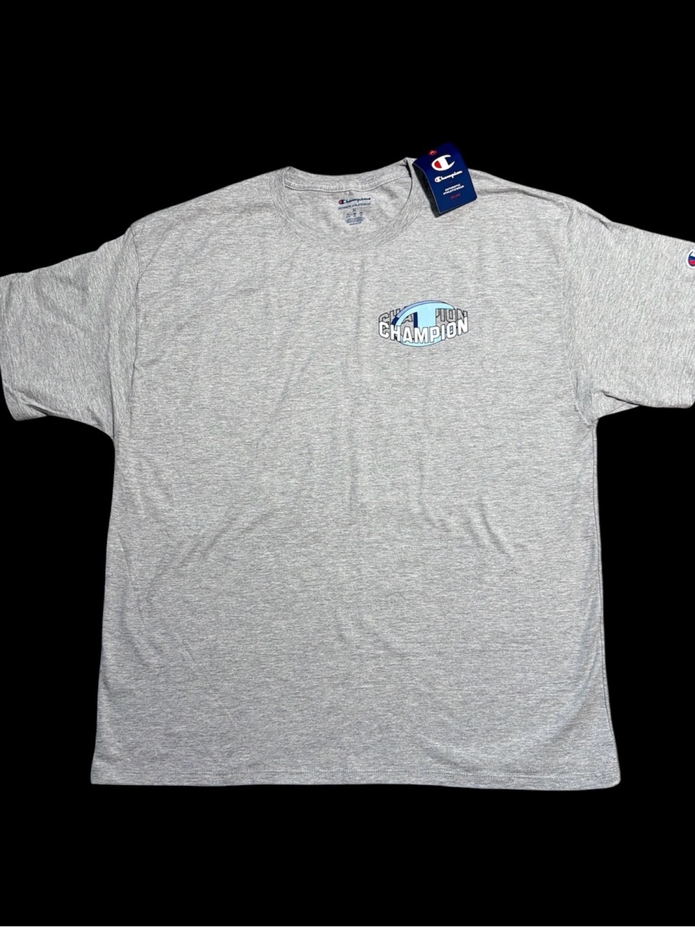 XL Champion Gray Short Sleeve Logo Tee